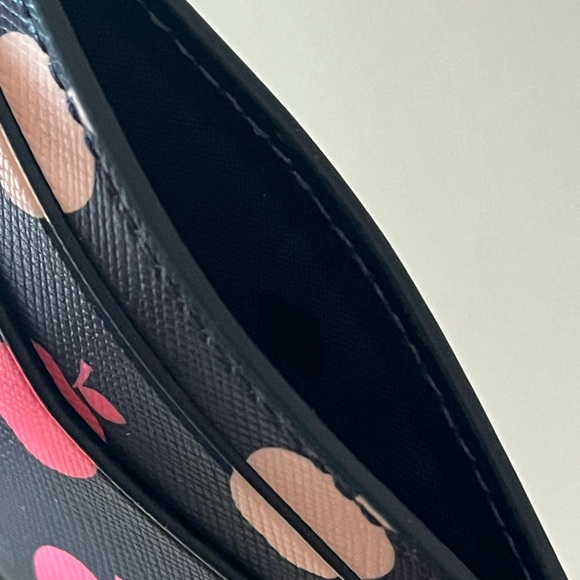 Kate Spade ♠️ apple print small cardholder wallet NWT fall accessory leather - Picture 3 of 4